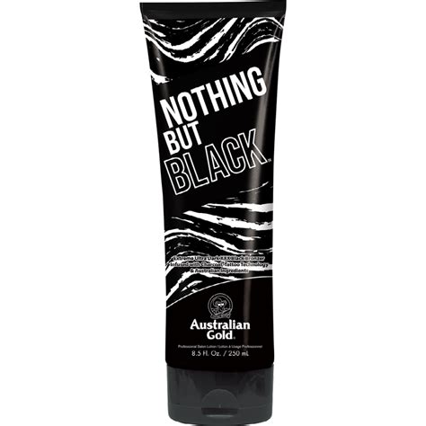 nothing but black tanning lotion